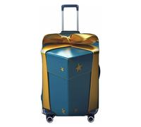 Dwrepo Housse de bagage de voyage, cadeau de Noël, housse de bagage pour valise, élastique, lavable, extensible, anti-rayures, convient aux bagages de 45,7 à 81,3 cm, Noir , S