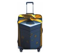 Dwrepo Housse de bagage de voyage, housse de bagage cadeau pour valise, élastique, lavable, extensible, anti-rayures, convient aux bagages de 45,7 à 81,3 cm, Noir , S
