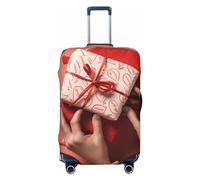 Dwrepo Housse de bagage de voyage, housse de bagage cadeau pour valise, élastique, lavable, extensible, anti-rayures, convient aux bagages de 45,7 à 81,3 cm, Noir , S