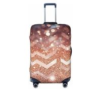Dwrepo Housse de bagage élastique lavable anti-poussière pailletée jolie housse de bagage de voyage tendance housse de protection épaisse pour bagages de 45,7 à 81,3 cm, Noir , S