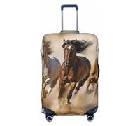 Dwrepo Housse de bagage élastique lavable anti-rayures en élasthanne pour bagages de 45,7 à 81,3 cm, Noir , L