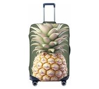 Dwrepo Housse de bagage élastique lavable et résistante à la poussière, joli ananas, housse de bagage de voyage tendance, housse de protection épaisse pour bagages de 45,7 à 81,3 cm, Noir , S