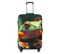 Dwrepo Housse de bagage élastique lavable et résistante à la poussière - Jolie grenouille d'arbre - Housse de bagage de voyage tendance - Housse de protection épaisse pour bagages de 45,7 à 81,3 cm,