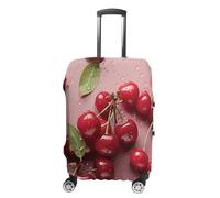 Dwrepo Housse de bagage élastique lavable et résistante à la poussière - Jolie housse de bagage de voyage tendance - Housse de protection épaisse pour bagages de 45,7 à 81,3 cm, blanc, S