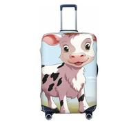 Dwrepo Housse de bagage élastique lavable et résistante à la poussière - Jolie vache - Housse de bagage de voyage tendance - Housse de protection épaisse pour bagages de 45,7 à 81,3 cm, Noir , x-large