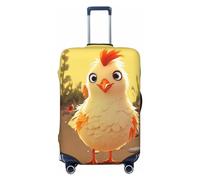 Dwrepo Housse de bagage en forme de poule - Élastique et lavable - Anti-rayures - En élasthanne - Pour bagages de 45,7 à 81,3 cm, Noir , S