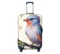 Dwrepo Housse de bagage motif oiseau mignon élastique lavable housse de valise anti-rayures protection de bagages en élasthanne housse de protection pour bagages de voyage pour bagages de 45,7 à 81,3