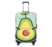 Dwrepo Jolie housse de bagage de yoga à motif d'avocat, élastique, lavable, anti-rayures, protection en élasthanne, pour bagages de 45,7 à 81,3 cm, Noir , L