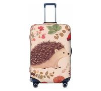 Dwrepo Jolie housse de bagage en forme de hérisson, élastique, lavable, anti-rayures, protection en élasthanne, pour bagages de 45,7 à 81,3 cm, Noir , M