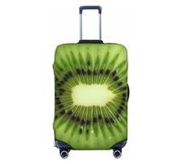 Dwrepo Kiwi Slice Housse de bagage élastique lavable anti-rayures en élasthanne pour bagages de 45,7 à 81,3 cm, Noir , M