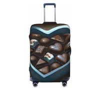 Dwrepo Lot de housses de bagage de voyage pour valise, élastique, lavable, extensible, anti-rayures, convient aux bagages de 45,7 à 81,3 cm, Noir , L