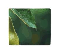 Dwrepo Pears on The Tree Portefeuille en cuir pour homme et femme - Petit portefeuille fin à deux volets avec porte-cartes - Blanc - Taille unique - Décontracté - Blanc - Taille unique, blanc, Taille