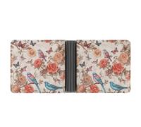 Dwrepo Portefeuille en cuir à deux volets pour homme - Portefeuille fin romantique avec plusieurs cartes - Porte-cartes classique pour homme - Noir - Taille unique - Classique, noir, taille unique,