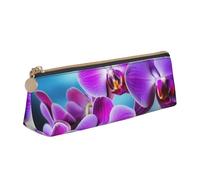 Dwrepo Trousse à crayons en cuir pour homme et femme avec fermeture éclair - Belle trousse à crayons - Petite trousse de maquillage pour pièces de monnaie - Pour le travail et le bureau