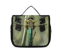 Dwrepo Trousse de toilette à suspendre pour homme et femme - Portable - Étanche - Libellule noire - 22,5 x 18,5 cm - Trousse de toilette à suspendre - Libellule noire, Libellule noire., 22.5x18.5cm,
