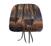 DWTJKMS 1 housse d'appui-tête de voiture réglable et réutilisable, accessoire d'intérieur de voiture, mignon, vintage, pour la plupart des voitures