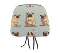 DWTJKMS 1 housse d'appui-tête de voiture réglable et réutilisable, accessoire d'intérieur de voiture mignon vintage pour la plupart des voitures