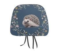 DWTJKMS 1 housse de protection pour appuie-tête de siège de voiture, réglable, réutilisable, accessoire d'intérieur de voiture, mignon et vintage, pour la plupart des voitures