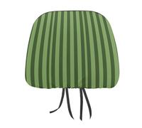 DWTJKMS 1 housse de siège de voiture classique à rayures vertes - Réglable et réutilisable - Accessoires d'intérieur de voiture - Jolie housse de protection pour appuie-tête de voiture vintage - Pour