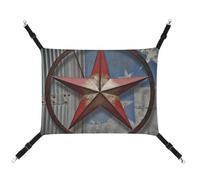 DWTJKMS American Wastern Texas Star Hamac doux réglable pour animal domestique toutes saisons pour chats, furets, chiots, lapins, petits animaux (classique)