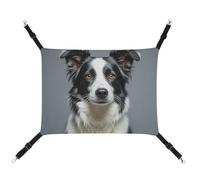 DWTJKMS Border Collie Hamac pour chat - Hamac de couchage doux réglable pour animaux domestiques - Utilisation en toutes saisons pour chats, furets, chiots, lapins, petits animaux (classique)