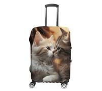 DWTJKMS Cat Kiss Housse de bagage simple et généreuse housse anti-poussière lavable résistante aux rayures pour valise de 48,3 à 81,3 cm, Style :, M, Housse de valise