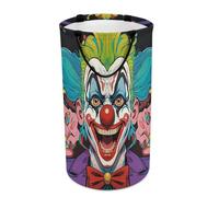 DWTJKMS Clowns Grand panier à linge pliable avec poignées de transport facile pour buanderie, dortoir, famille
