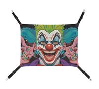 DWTJKMS Clowns Hamac pour chat - Hamac de couchage doux réglable pour animaux domestiques - Pour toutes les saisons - Pour chats, furets, chiots, lapins, petits animaux (classique)