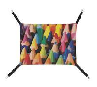 DWTJKMS Crayons Hamac pour chat - Hamac de couchage doux réglable pour animaux domestiques - Pour toutes les saisons - Pour chats, furets, chiots, lapins, petits animaux (classique)