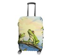 DWTJKMS De nombreuses grenouilles chantent sur les branches, housse de bagage à eau simple et généreuse pour valise de 48,3 à 81,3 cm, lavable, résistante aux rayures, Style :, L, Housse de valise