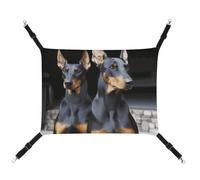 DWTJKMS Doberman Hamac pour chat - Hamac de couchage doux réglable pour animaux domestiques - Utilisation en toutes saisons pour chats, furets, chiots, lapins, petits animaux (classique)