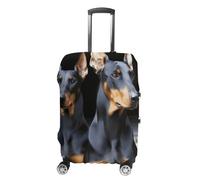DWTJKMS Doberman Housse de bagage simple et généreuse housse anti-poussière lavable résistante aux rayures pour valise de 48,3 à 81,3 cm, Style :, XL, Housse de valise