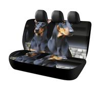 DWTJKMS Doberman Housse de siège de voiture antidérapante pour siège arrière, durable, anti-rayures, taille universelle, convient aux voitures, camions et SUV