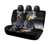 DWTJKMS Doberman Housse de siège de voiture antidérapante pour siège arrière, durable, anti-rayures, taille universelle, convient aux voitures, camions et SUV