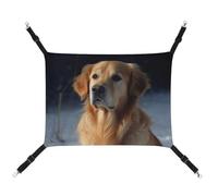 DWTJKMS Golden Retriever Hamac pour chat - Hamac de couchage doux réglable pour animaux domestiques - Utilisation en toutes saisons pour chats, furets, chiots, lapins, petits animaux (classique)