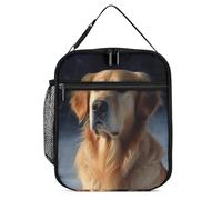DWTJKMS Golden Retriever Sac à déjeuner isotherme, étanche pour homme et femme, avec poignée, boîte à déjeuner isotherme réutilisable pour bureau, travail, pique-nique