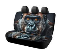DWTJKMS Gorilla Housse de siège de voiture antidérapante pour siège arrière, durable, résistante aux rayures, taille universelle, convient aux voitures, camions et SUV