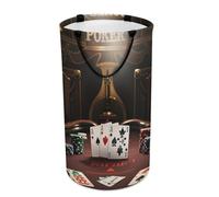 DWTJKMS Grand panier à linge pliable pour tournoi de poker avec poignées de transport facile pour buanderie, dortoir, famille