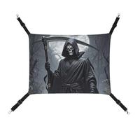 DWTJKMS Grim Reaper Hamac pour chat - Hamac de couchage doux réglable pour animaux domestiques - Utilisation en toutes saisons pour chats, furets, chiots, lapins, petits animaux (classique)