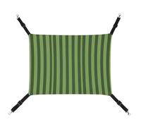 DWTJKMS Hamac classique à rayures vertes pour chat, hamacs de couchage doux, hamac réglable pour animaux de compagnie, utilisation en toutes saisons pour chats, furets, chiots, lapins, petits animaux