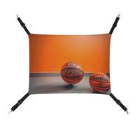 DWTJKMS Hamac de basket-ball orange pour chat - Hamac de couchage doux réglable pour animaux domestiques - Utilisation en toutes saisons pour chats, furets, chiots, lapins, petits animaux (classique)