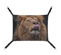 DWTJKMS Hamac de couchage doux pour chat avec langue en forme de lion - Hamac réglable pour toutes saisons - Utilisation pour chats, furets, chiots, lapins, petits animaux (classique)