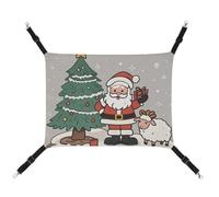 DWTJKMS Hamac de Noël pour chat et mouton - Hamacs de couchage doux réglable pour animaux domestiques - Pour toutes les saisons - Pour chats, furets, chiots, lapins, petits animaux (classique)