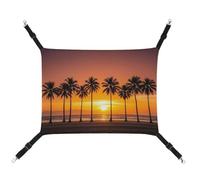 DWTJKMS Hamac de plage tropical pour chat, hamacs de couchage doux, hamac réglable pour animaux de compagnie, utilisation en toutes saisons pour chats, furets, chiots, lapins, petits animaux
