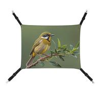 DWTJKMS Hamac d'extérieur vert olive pour oiseaux et chats - Hamac de couchage doux réglable pour animaux domestiques - Utilisation en toutes saisons pour chats, furets, chiots, lapins, petits animaux