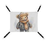 DWTJKMS Hamac doux pour chat et chat - Hamac réglable pour toutes saisons - Utilisation pour chats, furets, chiots, lapins, petits animaux (classique)