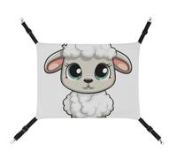 DWTJKMS Hamac en agneau pour chat, hamac de couchage doux réglable pour animaux domestiques, toutes saisons, utilisation pour chats, furets, chiots, lapins, petits animaux (classique)