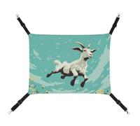 DWTJKMS Hamac en forme de chèvre pour chat, hamacs de couchage doux réglable pour animaux domestiques, toutes saisons, utilisation pour chats, furets, chiots, lapins, petits animaux (classique)