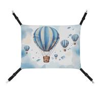 DWTJKMS Hamac en montgolfière pour chat, hamacs de couchage doux réglable pour animaux domestiques, toutes saisons, utilisation pour chats, furets, chiots, lapins, petits animaux (classique)