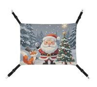 DWTJKMS Hamac magique de Noël pour chat, hamac de couchage doux réglable pour animaux de compagnie, utilisation en toutes saisons pour chats, furets, chiots, lapins, petits animaux (classique)